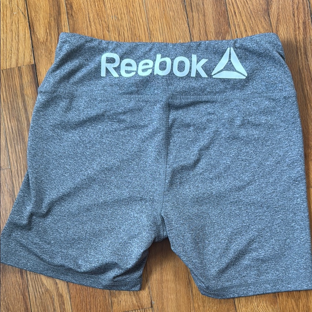 Reebok Heather Gray Biker Shorts
